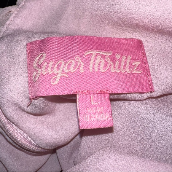 Sugar thrillz dolls kill dress soft regal days dotted mini dress tie up bow 🎀 - Picture 8 of 11